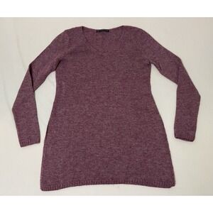 Peruvian Connection Sweater Small Womens Alpaca Wool Blend Maroon‎ Tunic